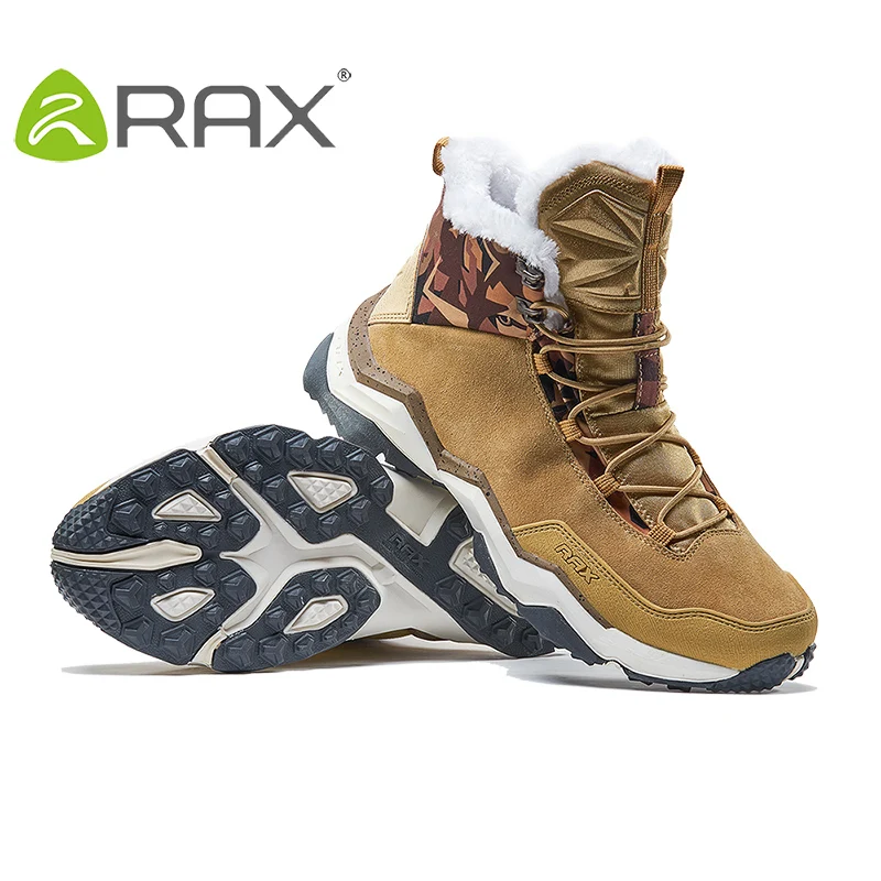  RAX Men's Winter Hiking Boots Mountain Trekking Anti-slip ShoesBreathable Comfortable Soft Mountain