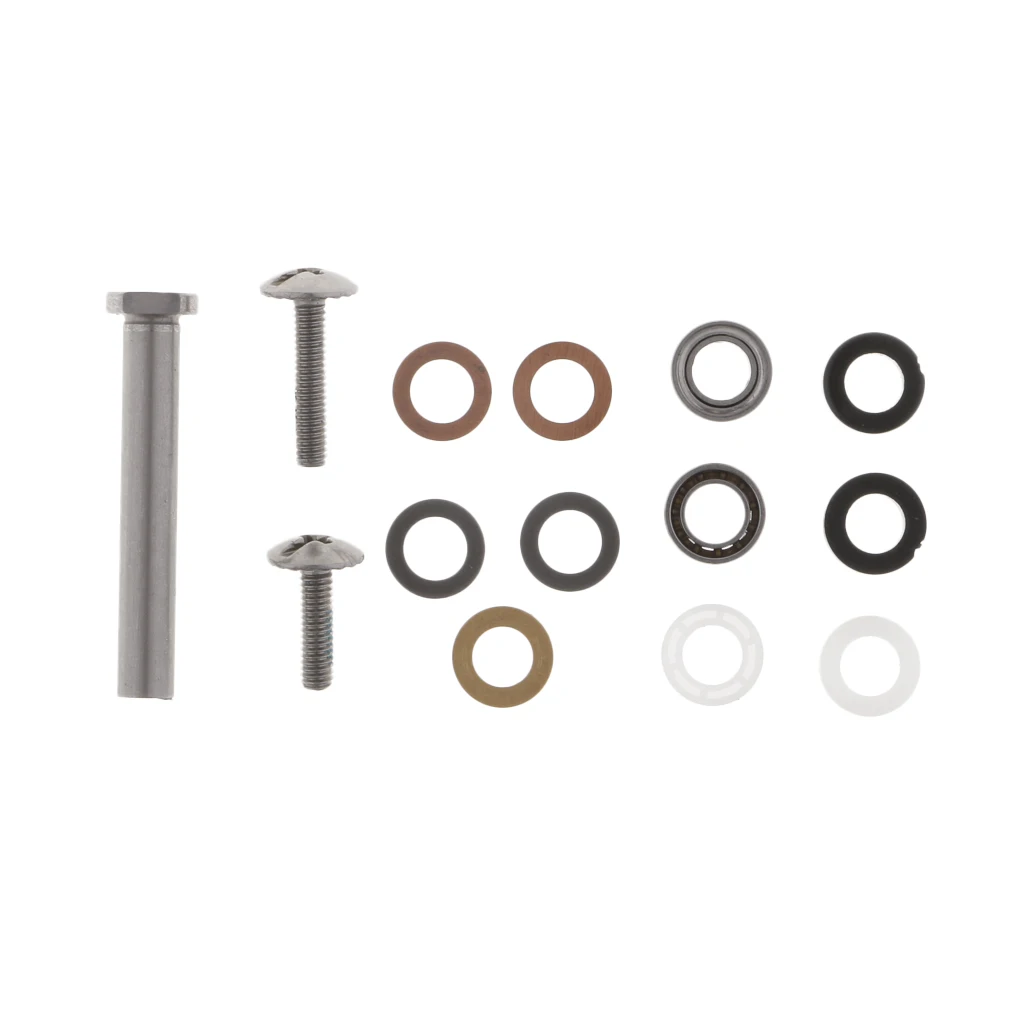 4 x 7mm Fishing Reel Handle Knob Component Parts with Bearings, Washers, Screws