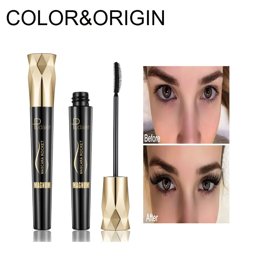 

Waterproof Mascara For Eyes Makeup 4D Silk Fiber Eyelash Facial Mascara Lengthening Cosmetics Eyelashes Extension Volume Express