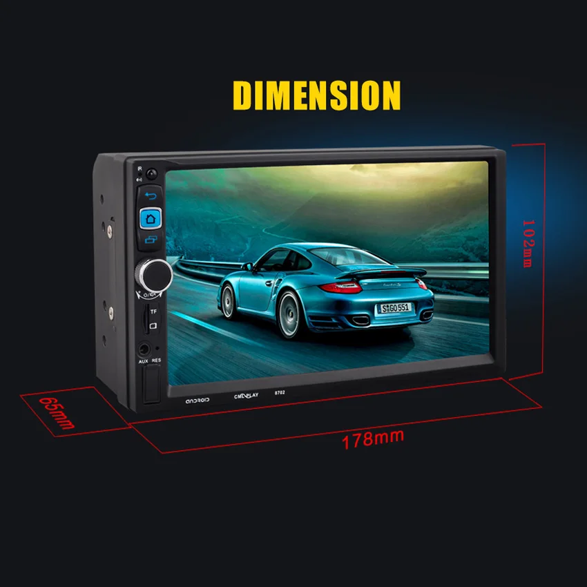 Excellent KANOR 2din Universal 7" Android Car Radio Stereo GPS Navigation Bluetooth USB SD Car Multimedia Player Audio Player Autoradio 3