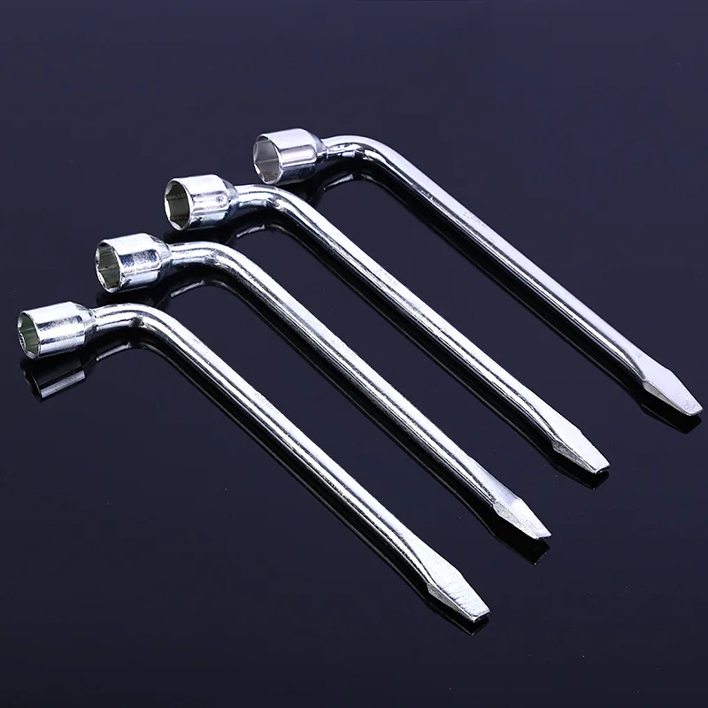 

L Type Socket Wheel Nut Wrench 4pcs 17/19/21/22mm Universal Keys Hand Tool Tyre Hex Key Tools Wrench for Car Repair Tool Kit