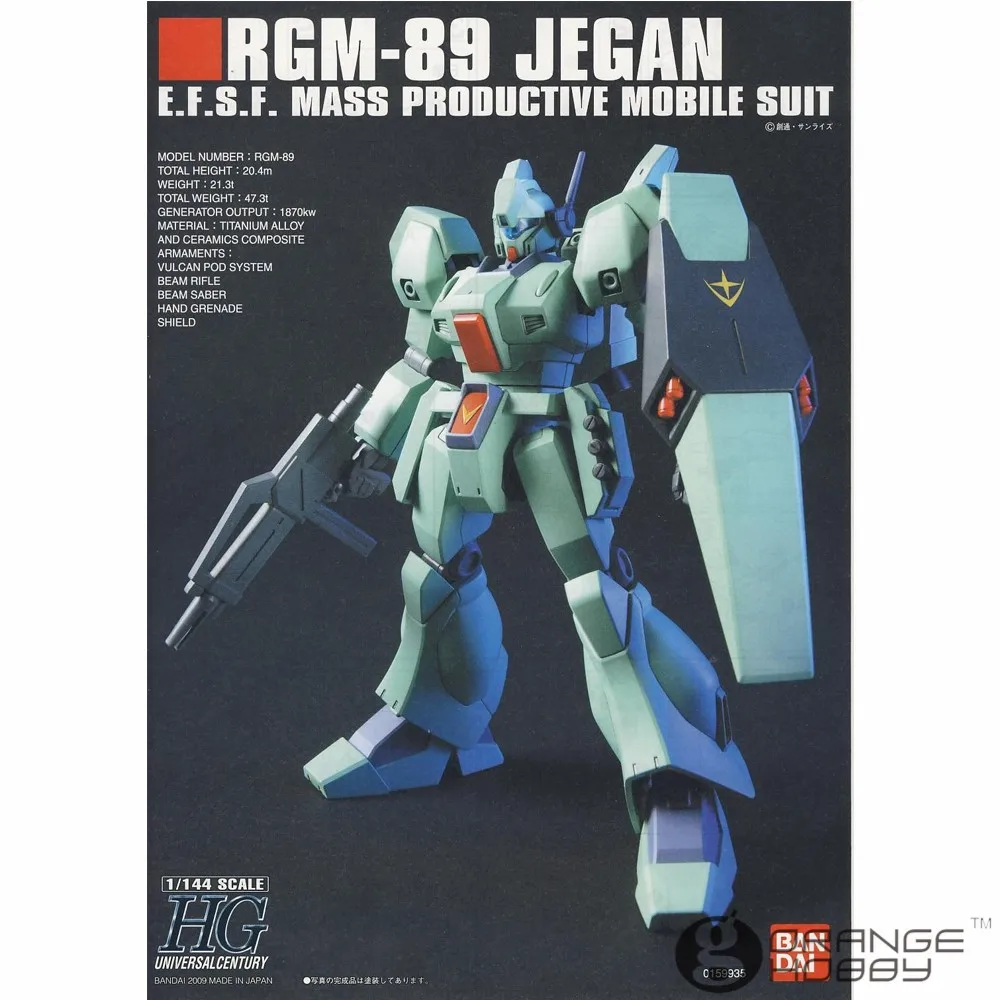 OHS Bandai HGUC 097 1/144 RGM-89 Jegan мобильный костюм сборные модели комплекты