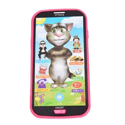 Смешные детские симулятор музыкальный телефон Сенсорный экран Дети Обучающие игрушки обучения подарок