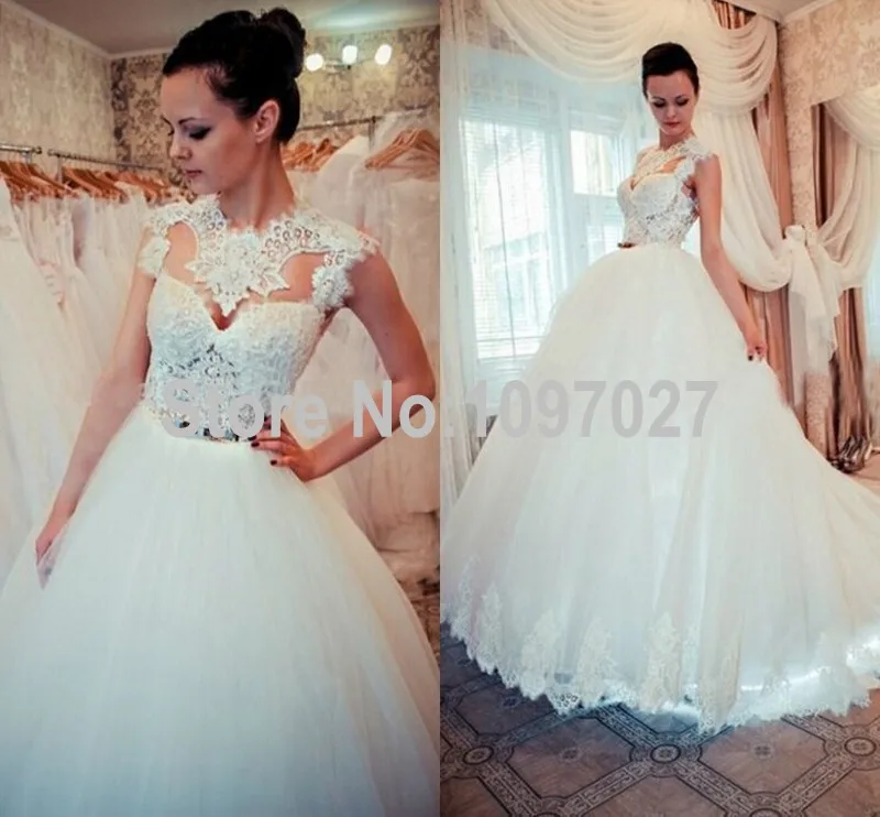 Ball Gown Vestido De Novias Elegant Sweep Train Tulle Long Women font b Wedding b font