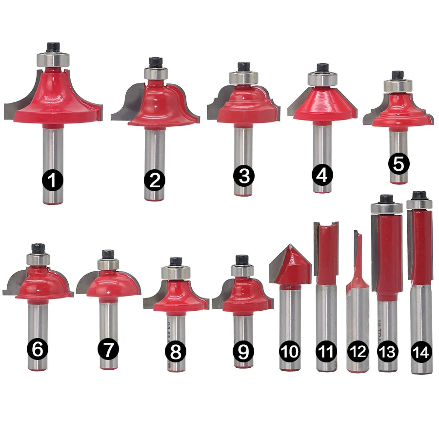 1 шт. 8 мм хвостовик древесины маршрутизатор бит прямой Концевая фреза триммер очистка заподлицо отделка угловая круглая бухта коробка биты инструменты фреза