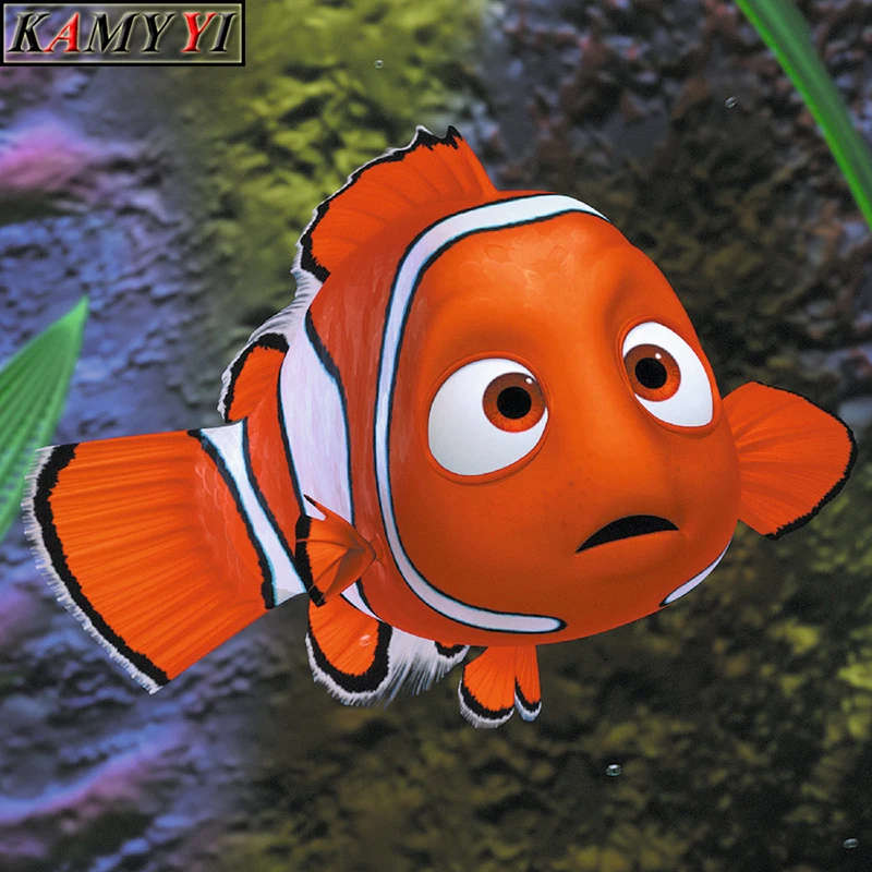 

5D DIY Full Square/Round Drill Diamond Painting Cross Stitch "Cartoon Clownfish" Rhinestone Embroidery Home Mosaic Decor Gift