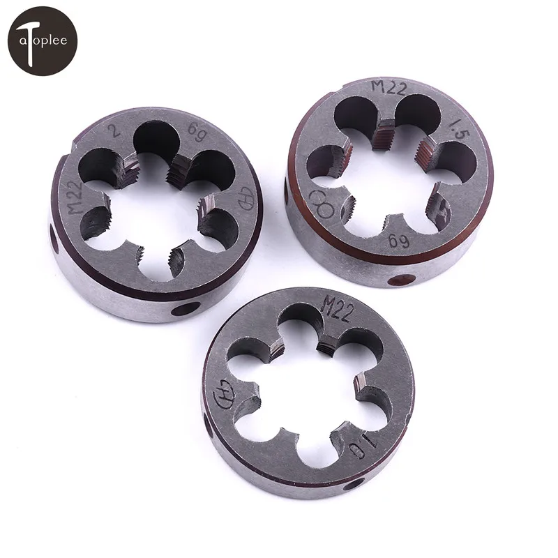 

1PCS M22*1.0 M22*1.5 M22*2.0 Metric Threading Die High-speed Steel Lathe Engineer Mold Machining Thread Tools