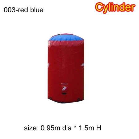 Надувной для пейнтбола x бункер x полевое оборудование из оптовой продажи Китай производитель 0,7 мм ПВХ брезент - Цвет: 003 red blue