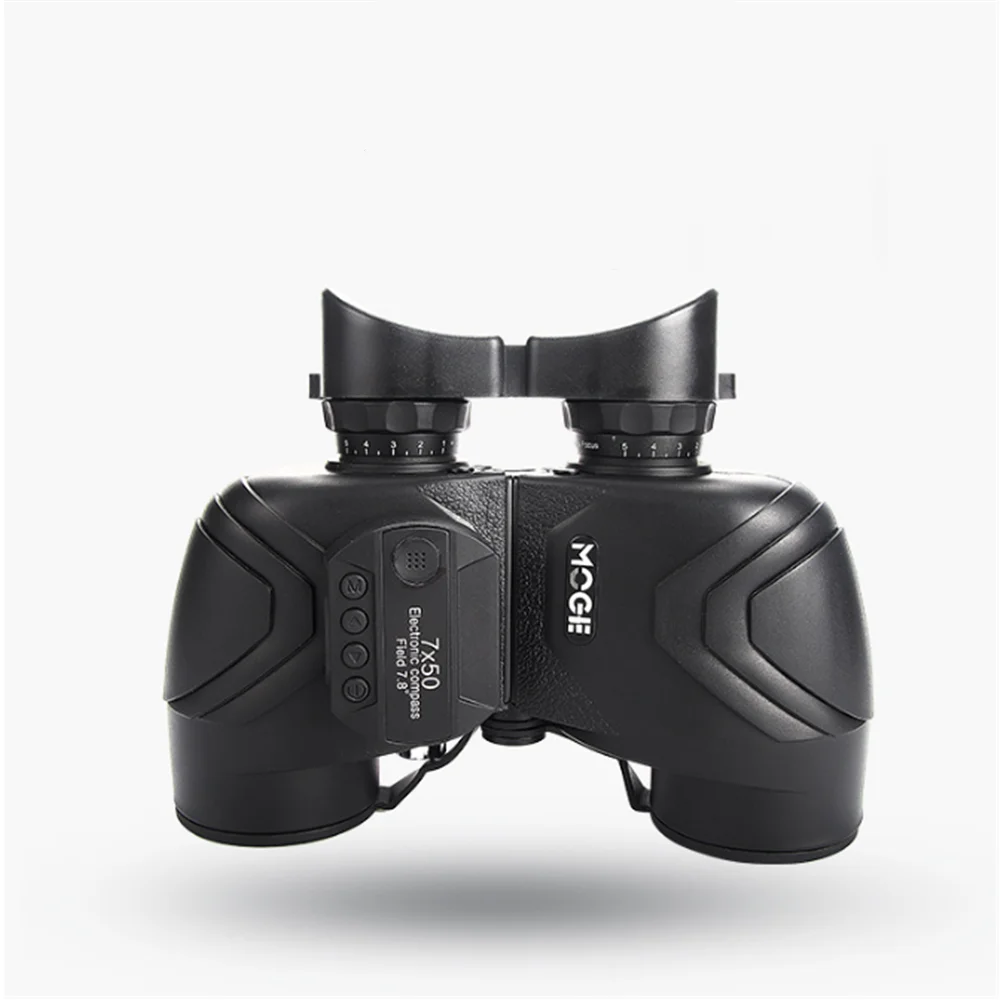 MOGE Nitrogen-filled Waterproof Anti-fog 7X50 Binoculars HD High-definition with Electronic Compass Telescope