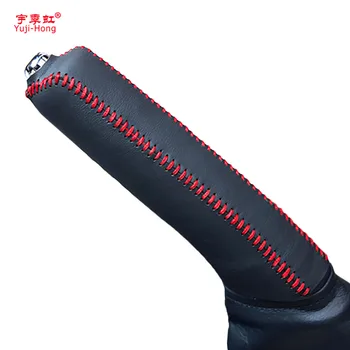 

Yuji-Hong Car Handbrake Covers Case for Toyota Corolla 2007-2017 Genuine Leather Cover Car Styling Handbrake Grips Black
