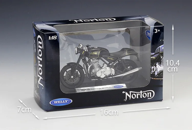 Welly 1:18 Norton Commando 961 SE литой мотоцикл