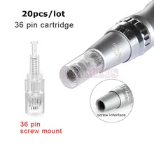 20pcs 36 pin электрическая автоматическая иголка для кожи картридж 36pin головка иглы татуировки для крепления винта микро Дерма ручка татуировки Советы