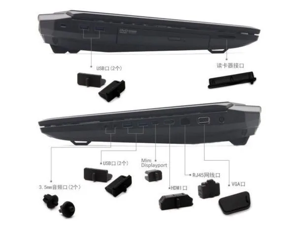 Черный силиконовый разъем для ноутбука защитная крышка Lenovo Thinkpad W550S T450 T450S T430S