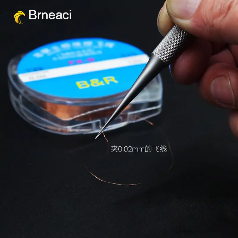 Brneaci Fingerprint fly line специальный IC Пинцет для ремонта титанового сплава 0,15 мм для работы микроскопа