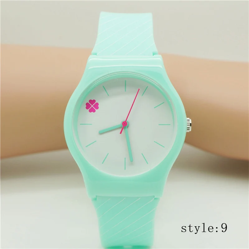 Модные крутые студенческие Детские наручные часы Уникальный мульти-стиль полоса водонепроницаемый унисекс кварцевые часы креативный подарок для девочек VL - Цвет: Style 9