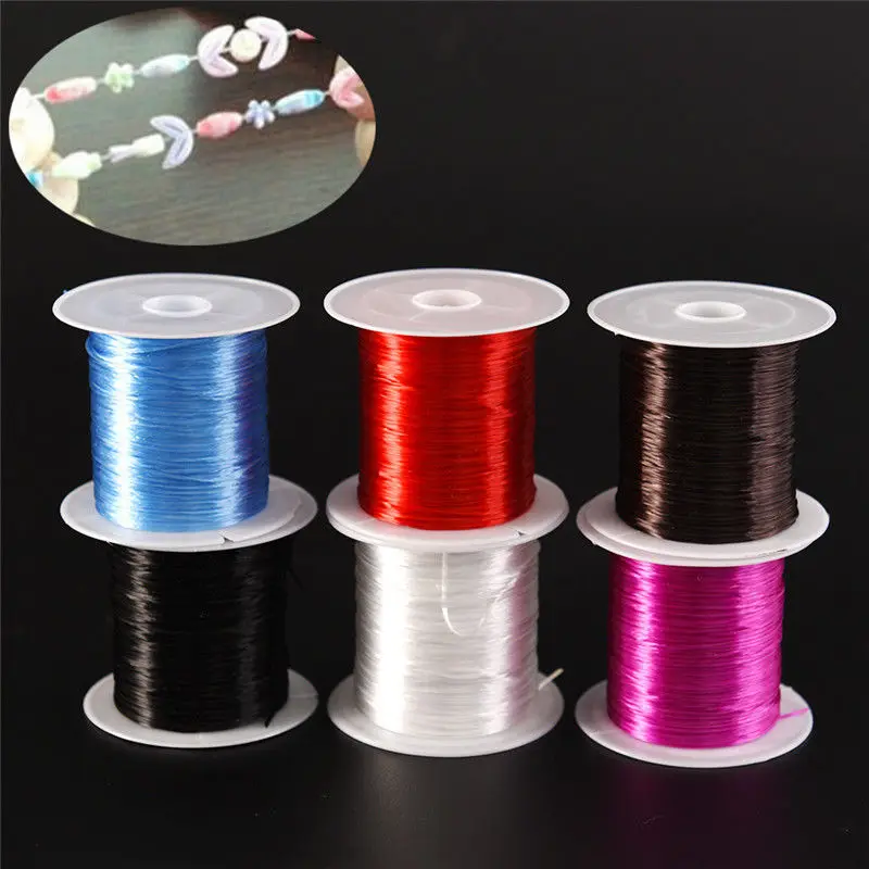 

DIY Multi Color Bead String Crystal Elastic Rope Cord DIY Handmade Craft Jewelry Accessories Beading Wire