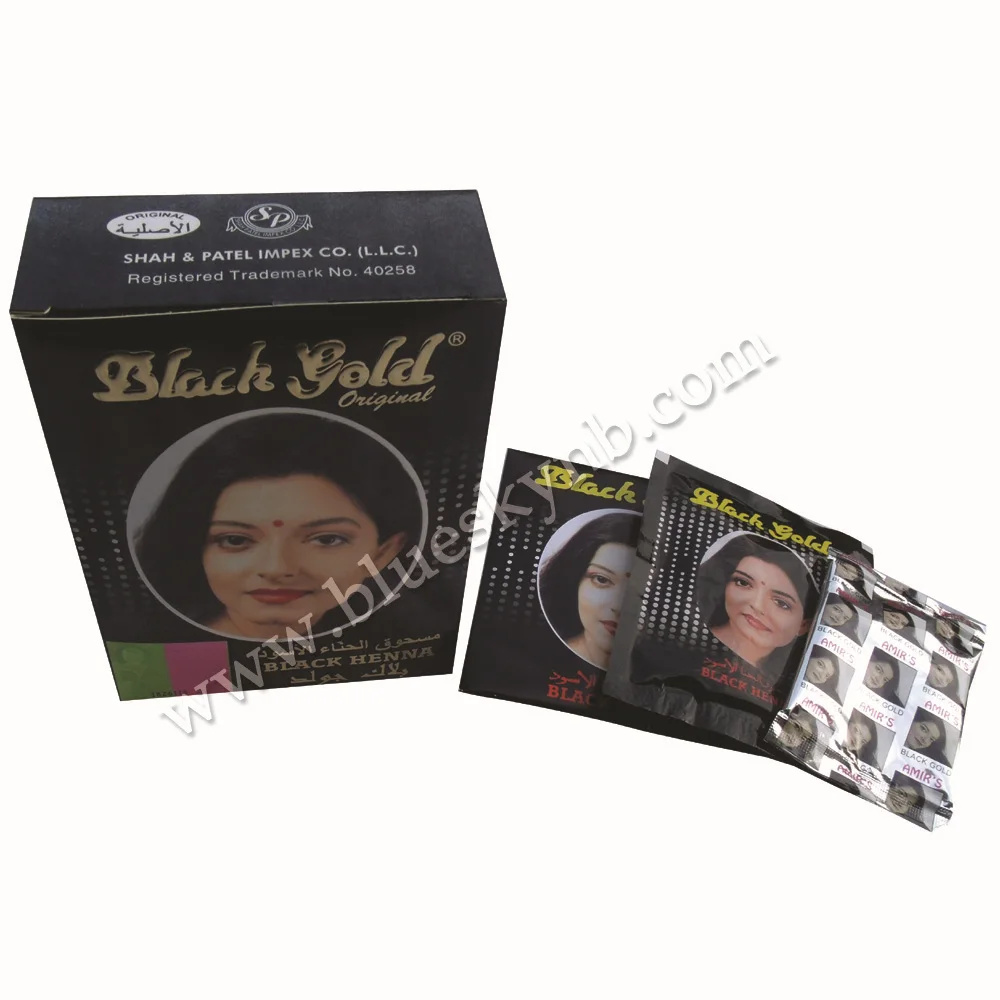 Buy BLACK GOLD Original Henna Powder, Hair Dye, 60g/box from Reliable gold web
