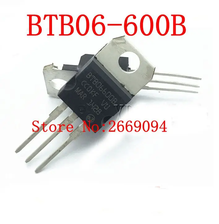 10 шт. Бесплатная доставка Φ BTB06 Triacs 6 A 600 вольт TO-220 новый оригинальный | Электроника