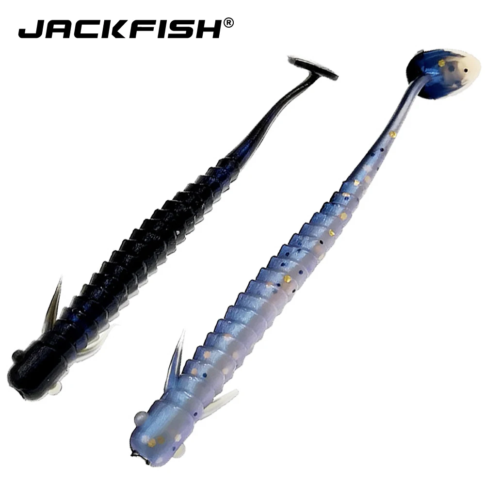 Джекфиш 10 шт. рыболовных мягких силиконовые приманки Шад 7 5 см 2g Swimbait яркие Щука