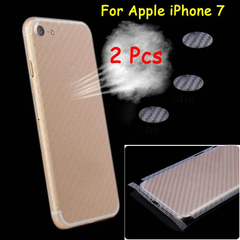 2 Pcs 3D Anti fingerprint Full Cover Clear Carbon Fiber Back Screen