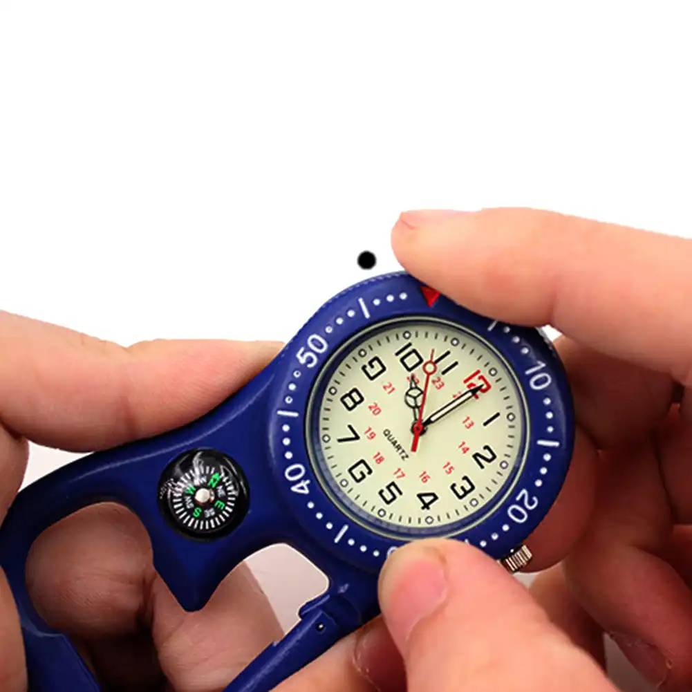 waterproof carabiner watch