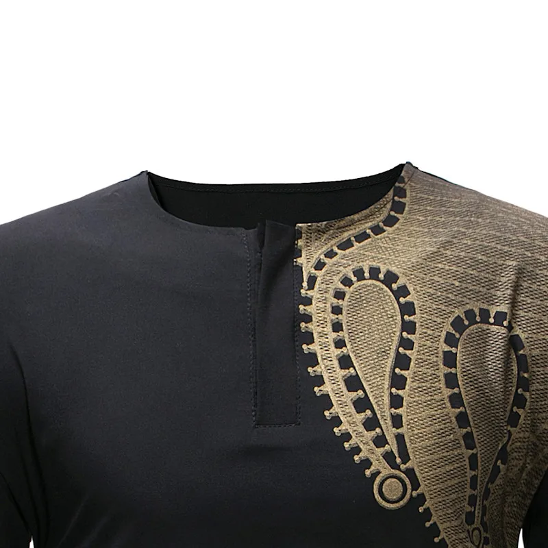Longline Black T Shirt Men 2018 Hipster African style Dashiki Mens T-shirts Casual Slim Long Sleeve Streetwear Hip Hop Tshirts (10)