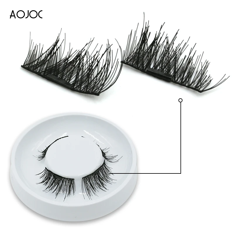 

Beauty Makeup 3 Magnet 3D Magnetic Eyelashes Magnet Magnetic Lashes Magnetic False Eyelashes Magnetic Eye Lashes Makeup Kit Gift