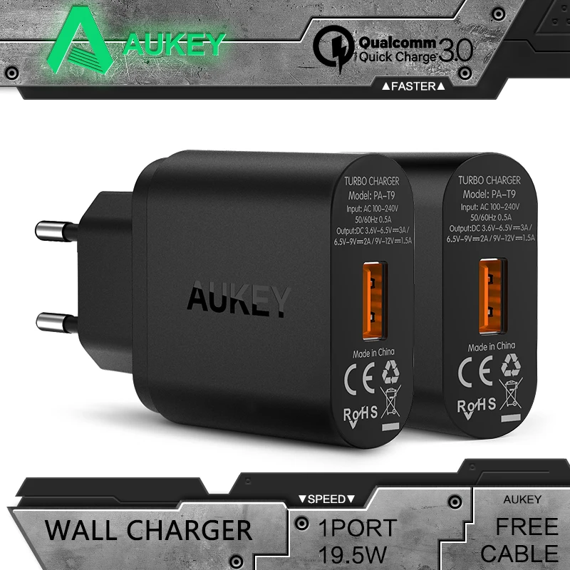 imágenes para AUKEY Carga Rápida 3.0 USB Cargador Rápido de LA UE/EE.UU. cargador de Pared de Viaje cargador Para el iphone Samsung galaxy s8 Xiaomi mi5 6 redmi 4x imágenes para AUKEY Carga Rápida 3.0 USB Cargador Rápido de LA UE/EE.UU. cargador de Pared de Viaje cargador Para el iphone Samsung galaxy s8 Xiaomi mi5 6 redmi 4x