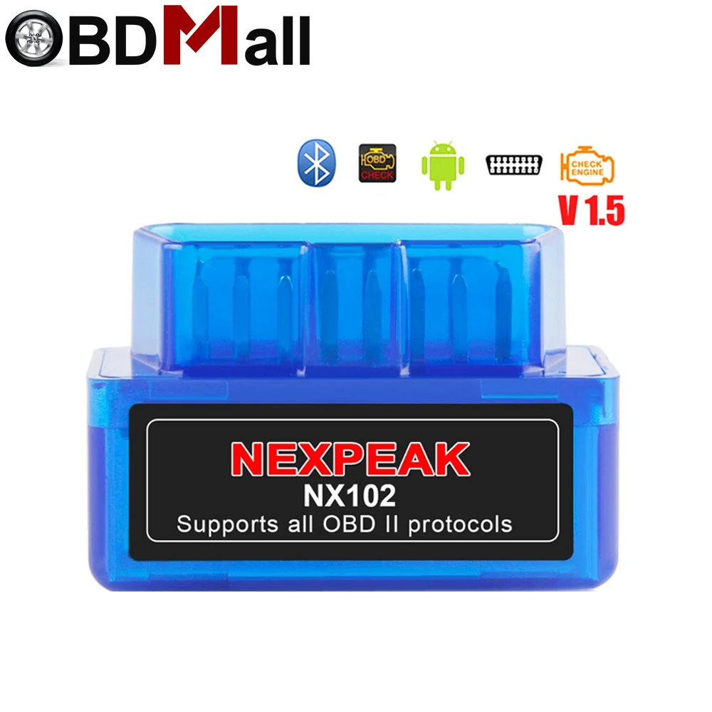 2019 OBD 2 ELM327 OBD2 Bluetooth Adapter ELM 327 V1.5 Auto code reader ...