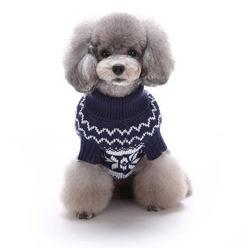 Новая одежда для домашних животных Рождественский свитер куртка для собак зимняя теплая одежда для собак roupa cachorro Puppy трикотажная толстовка