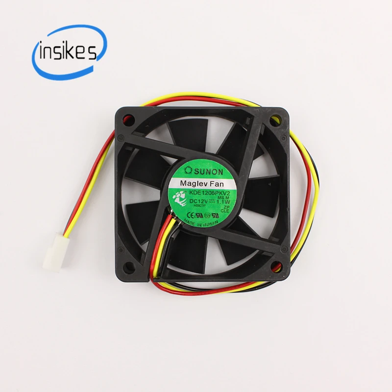 KDE1206PKV2 Ультра тихий вентилятор охлаждения DC 12V 1 W 3300RPM 6020 6 см 60*60*20 мм 3