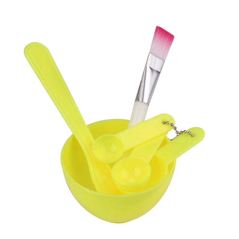 

4 In 1 Diy Facial Mask Mixing Bowl Brush Spoon Stick Brush Face Care Set Women Facial Beauty Professional Kits Tools