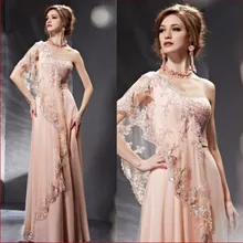 Neueste Saudi-arabien A-Line Abendkleid Scalloped Eine Schulter Tüll Aktivität Vestidos Bodenlangen Applizierte Perlen Partei Kleid