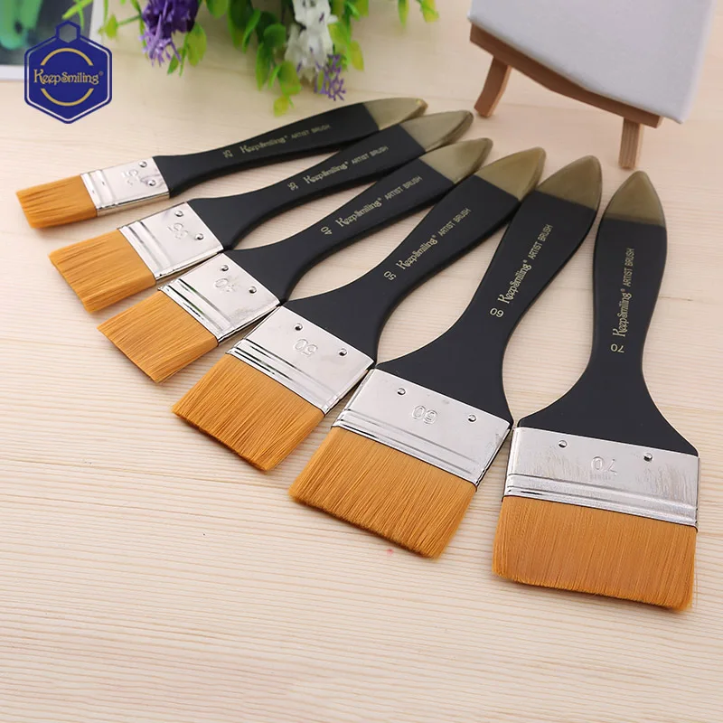 Black hanging gold tail Nylon hair board brush acrylic paint brush wall