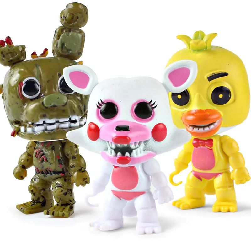 Five Nights at Freddy's  Action Figure Hand puppet FNAF Brinquedoes Doll Unicorn Freddy PVC Toys Christmas Gift 10CM (1)
