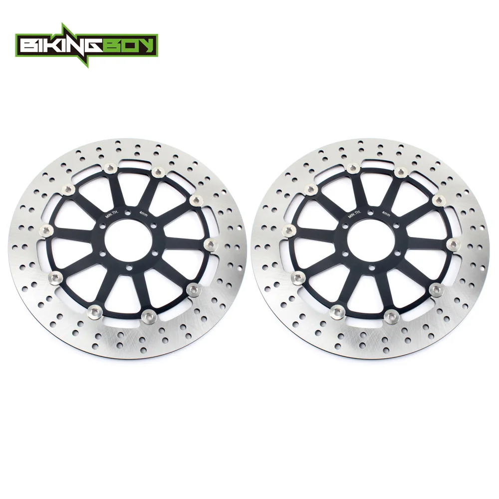 

BIKINGBOY Round Front Brake Discs Disks Rotors For Aprilia RSV 1000 R SP Mille Version Factory RSV4 1000 RR Tuono 1000 R Racing