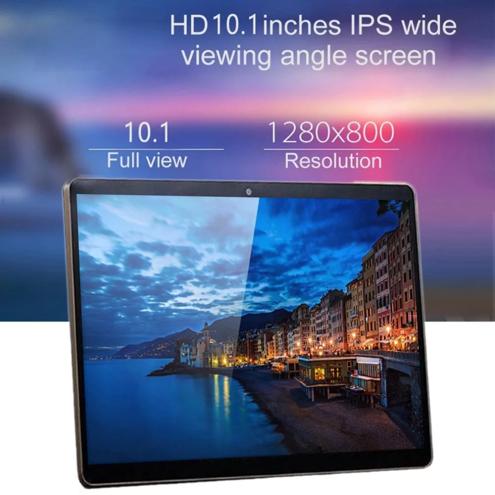  10.1 inch Tablet PC Octa Core 4GB RAM 64GB ROM Dual SIM Cards 3G WCDMA for Android 7.0 GPS Tablet P