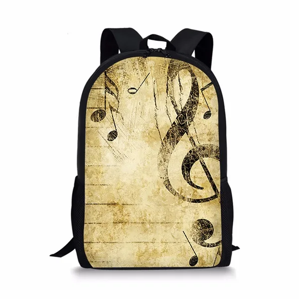 INSTANTARTS I Love Music Note/пианино клавиатура печать рюкзаки для девочек студентов ноутбук рюкзак прекрасный путешествия женщина ранец - Цвет: CC5272C