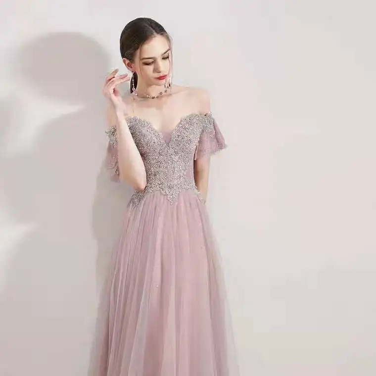 

2019 new arrival Bridesmaid dresses sexy beading sweetheart A-line