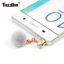 YOKIRIN красочные волосы лампы 3,5 мм разъем для наушников Разъем от пыли универсальные аксессуары для телефонов для iPhone7 XS Touch ipad Анти Пыль