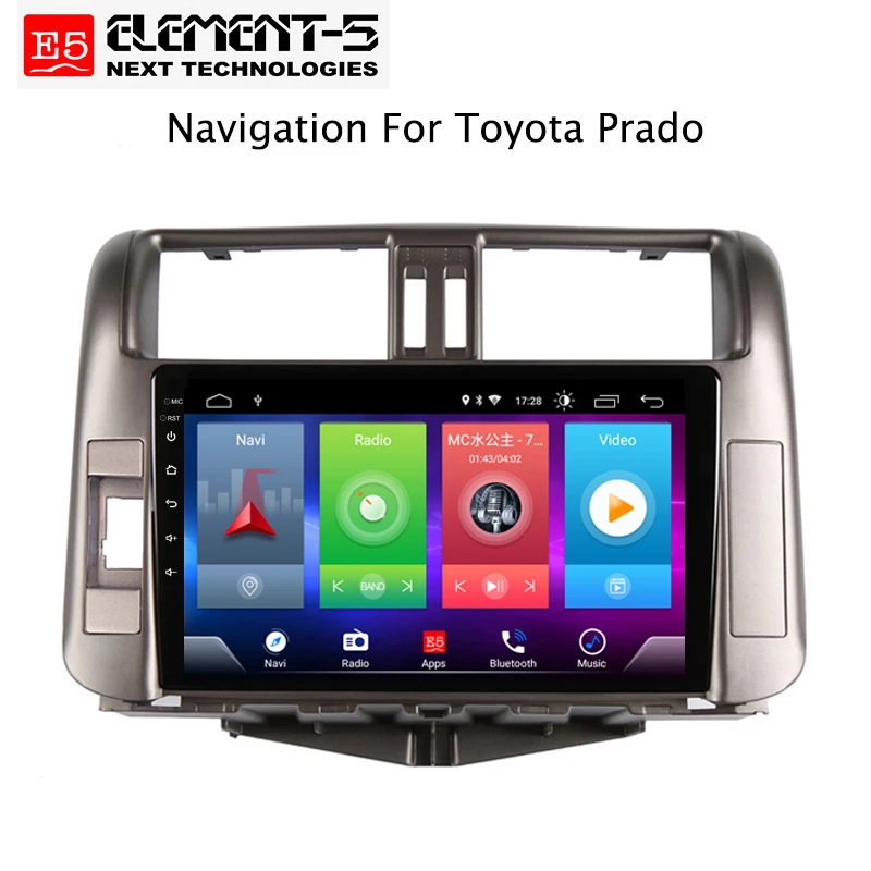 Top Car Android 8.1 Multimedia Player for TOYOTA PRADO LC LC150 2010 GPS Navigation Device bluetooth steering wheel control support 0