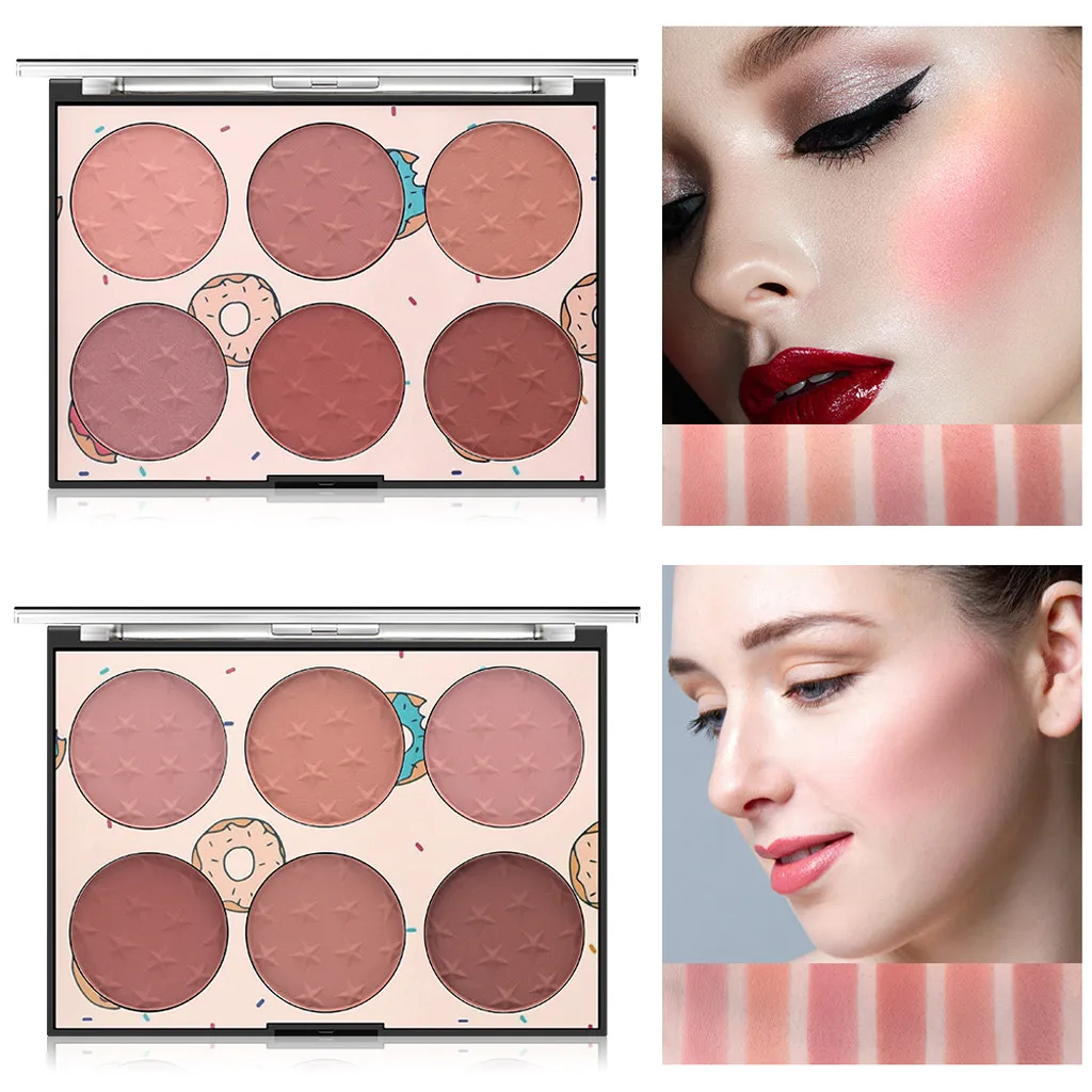 

MISS ROSE Colors Blush Red Smooth Dull Naturally Brighten Complexion Rouge Natural long-lasting transparent window-opening 04*