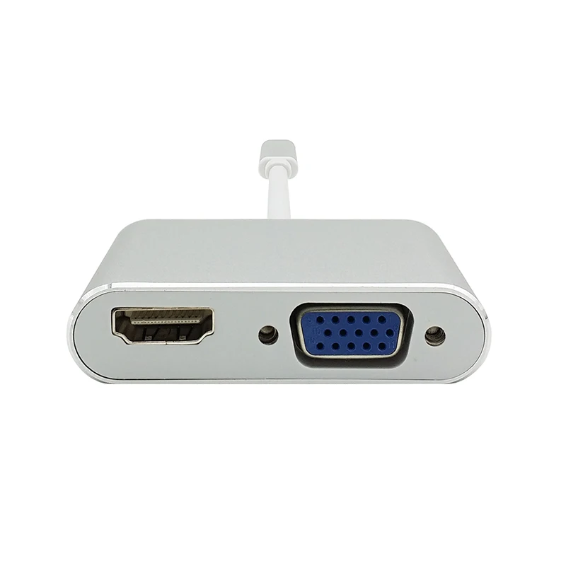 USB C to HDMI 4K VGA 1080P Type C to HDMI VGA Adapter USB-C Support 4K2K 1080P for Macbook Google Pixel Type-c to HDMI VGA (5)