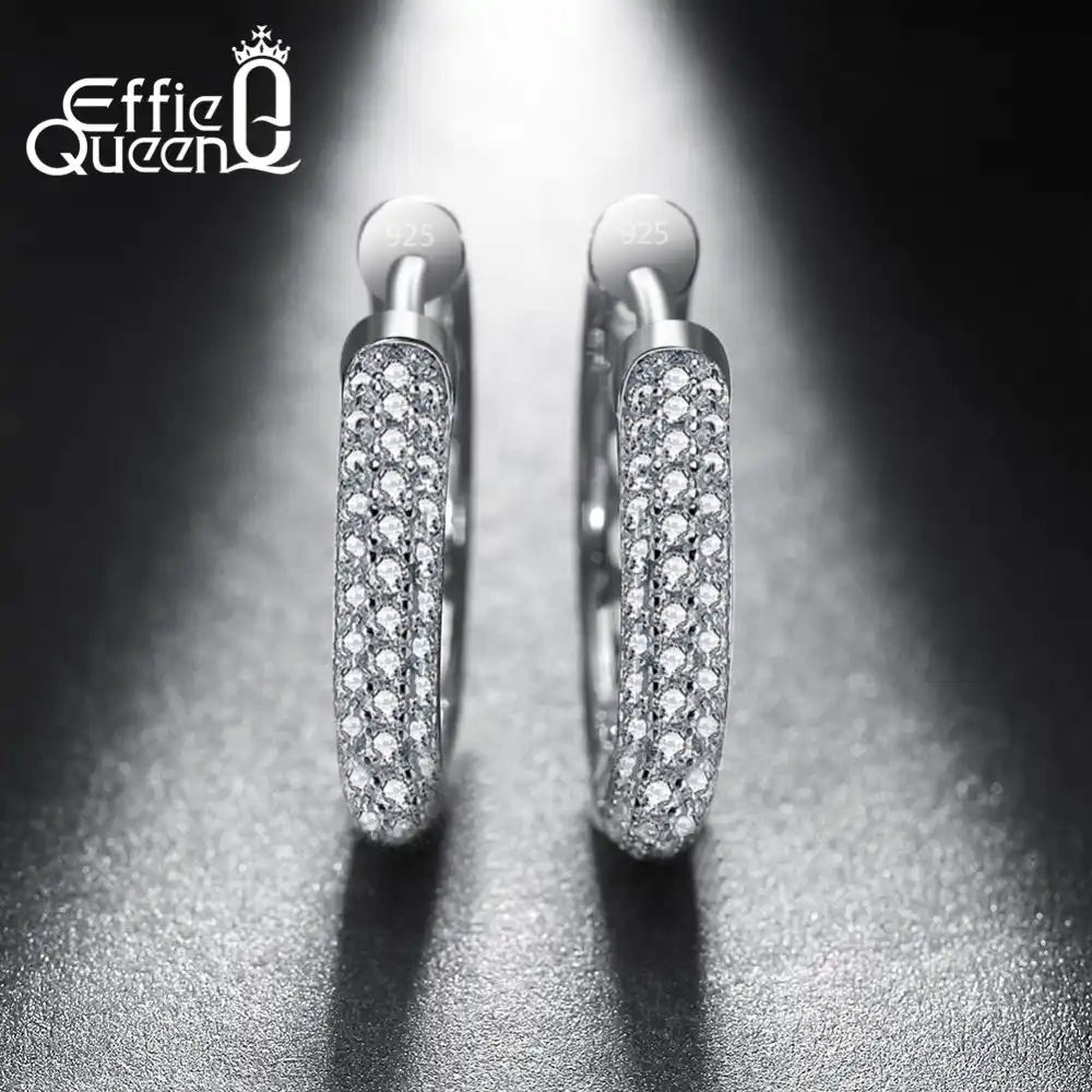 Eternidad plata esterlina para mujer pequeño corazón pendientes criolla patrón