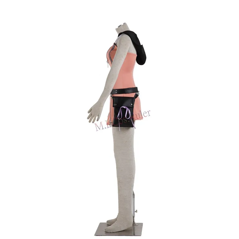 Новые Красивые Kingdom Hearts Кайри Косплэй костюм Розовое платье изготовление размеров под заказ костюм персонажа из мультфильма костюмы