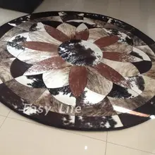 Модные художественный ковер натуральная яловая кожа ковер для офисов