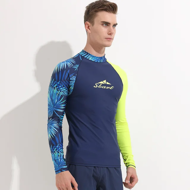 Men's Rash Guard Top UV Protection SPF50+ Tight Restrict Compression