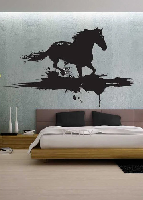 Horse Vinyl Wall Decal Stylistic Horse Wall Sticker Flowing Horse Wall Art a53 Horse Vinyl Wall Decal Stylistic Horse Wall Sticker Flowing Horse Wall Art a53