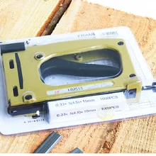 Ручной пластырь для ногтей с 1000 шт для ногтей HM515 рамка для задней панели фиксированный ручной скобозабиватель фоторамка инструмент для отделки nailer