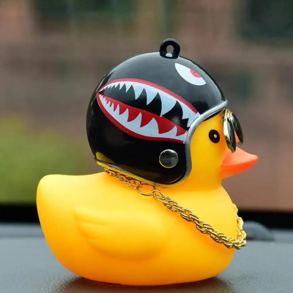 Flash Deal Bicycle Light Bicycle Duck Bell Motorcycle Little Yellow Duck Wearing Helmet Children With Hard Hat Horn Light 2